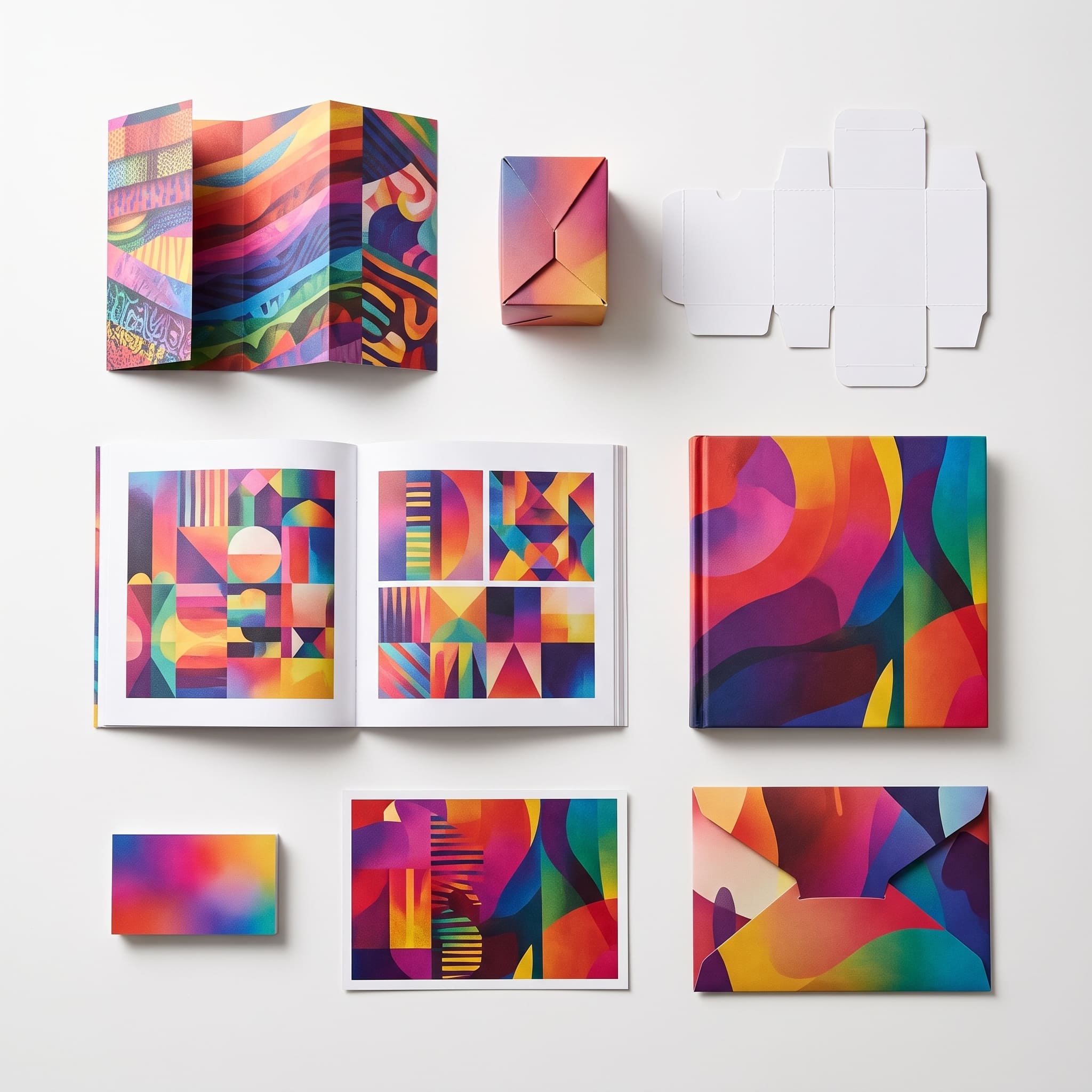 Ejemplos de impresión digital — brochures, packaging y materiales impresos de alta calidad